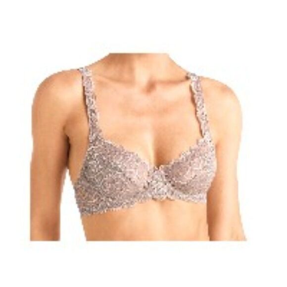 Hanro Luxury Moments Underwire Bra 71467 in Cobblestone 34A NWT - Picture 1 of 2